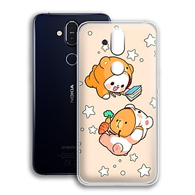 Ốp lưng dẻo cho điện thoại Nokia 8.1 - 01173 0546 COUPLE09 - Hàng Chính Hãng