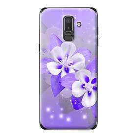 Ốp lưng cho Samsung Galaxy J8 2018 nền hoa tím 1 - Hàng chính hãng