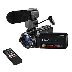 Máy Quay Cầm Tay Màn Hình Xoay Andoer HDV-Z20 (1080P FHD) (24MP) (16X Zoom) (3.1")