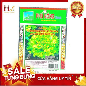 Hạt Giống Rau Xà Lách Xoăn Sư Tử Hạt Đen Chịu Nhiệt, Dễ Trồng - Trồng Rau Xanh Rau Sạch Bằng Đất Sạch, Mùn Dừa - Phú Nông