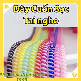 Mua Dây quấn Sạc - Tai Nghe (Tai nghe quấn 4 dây  cáp sạc quấn 3 dây)