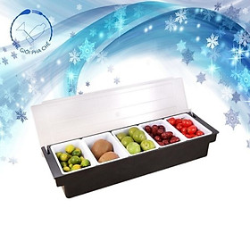 Mua Khay Nhựa Cao Cấp Đựng Topping 5 Ngăn