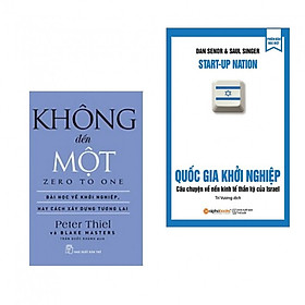 Combo Sách Kinh Tế Hay: Không Đến Một + Quốc Gia Khởi Nghiệp -Start up - (Tặng Kèm Postcard Greenlife)