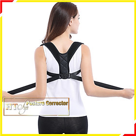 Đai chống gù lưng nam nữ cao cấp-HT SYS-Posture Corrector-Freesize-Màu đen