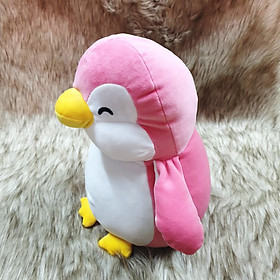 Gấu bông chim cánh cụt màu hồng size 35cm