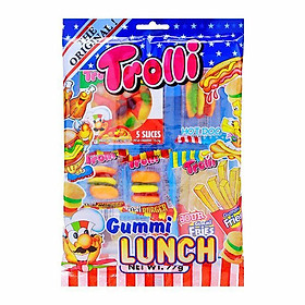 Combo 3 gói Kẹo dẻo Trolli Gummi Lunch 77gr