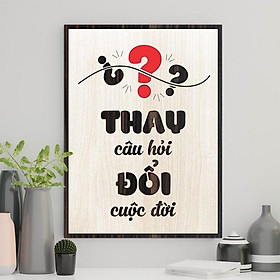Mua Tranh gỗ decor tạo động lực  Thay câu hỏi đổi cuộc đời