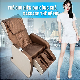 Ghế massage công nghệ mới hot 2020 thiết kế sang chảnh Máy massage toàn thân giảm stress lưu thông khí huyết giảm đau nhức toàn cơ thể cho cả gia đình bạn, bọc da cao cấp, có diều khiển, có bánh xe di chuyển dễ dàng