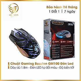 Mua Chuột Gameming Bosston GM100 Chuột Chơi Game Máy Tính Có Dây Đèn Led RGB hàng chính hãng