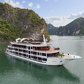 Du Thuyền 5 Sao Aspira Cruises - Du Thuyền Đẳng Cấp Tại Hạ Long, Gồm 4 Bữa Ăn + Chèo Thuyền Kayak Khám Phá Vịnh Hạ Long - Vịnh Lan Hạ, Câu Mực Đêm