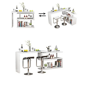 Quầy bar đơn giản phong cách Bắc Âu xoay 360 độ
