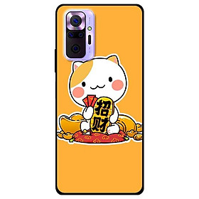 Ốp lưng dành cho Xiaomi Mi Note 10 Pro mẫu Mèo Và Thỏi Vàng
