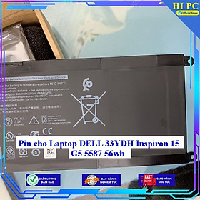 Pin cho Laptop DELL 33YDH Inspiron 15 G5 5587 56wh - Hàng Nhập Khẩu 