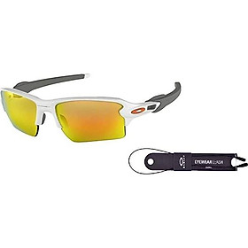 Oakley Flak 2.0 XL OO9188 Sunglasses For Men+BUNDLE with Oakley Accessory Leash Kit