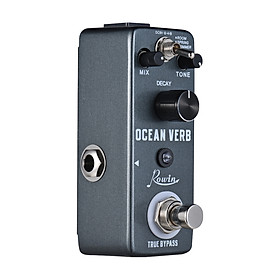 Bàn Đạp Hiệu Ứng Guitar Rowin Ocean Verb 3 Chế Độ ROOM/SPRING/SHIMMER Vỏ Hợp Kim Nhôm