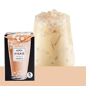 Combo trà sữa trân châu Đài Loan High Tea - 365g/ 5 gói (gói trà sữa+viên chân châu)