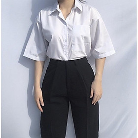 Áo Sơ Mi Nữ Tay Lỡ Nhật Bản Uniqlo 40454400 White