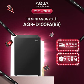 Tủ lạnh Aqua 90 lít AQR-D100FA(BS) - Freeship toàn quốc - Hàng chính hãng