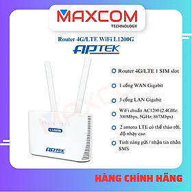 Mua Router 4G/LTE Wifi APTEK L1200G chuẩn AC1200 - Hàng chính hãng