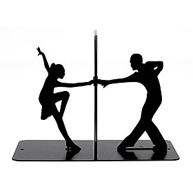 Giá Chặn Sách Kim Loại Sáng Tạo Cao Cấp - Latin Dance (Bộ 2 Cái)