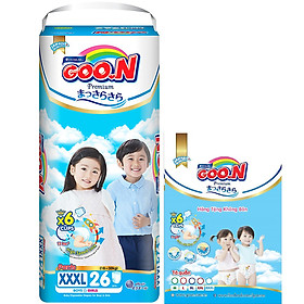 Tã Quần Goo.n Premium M56/L46/XL42/XXL36/XXXL26 - Tặng thêm 5 miếng cùng size