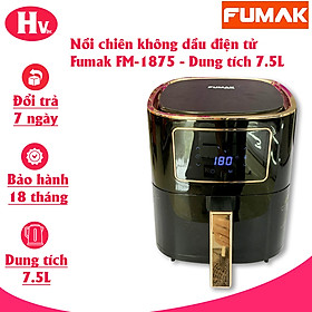 Mua Nồi chiên Không Dầu Fumak FM- 1875 Nhật Bản  Dung Tích Lớn 7.5L  Bảng Điều Khiển Điện Tử - Hàng Chính Hãng