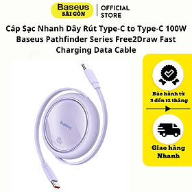 Mua Cáp sạc Baseus Pathfinder Series Free2Draw Fast Charging Data Cable 100W nhanh dây rút Type-C to Type-C- hàng chính hãng