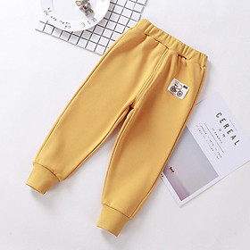 Quần nỉ bé trai bé gái (loại đẹp) lót nhung dày dặn giữ ấm cho bé mùa đông QD7