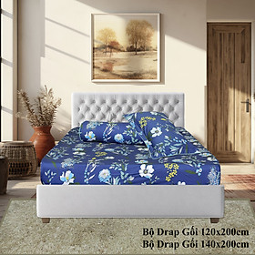 Bộ Drap Gối Cotton Hoa Thắng Lợi mẫu 28 - Chính hãng