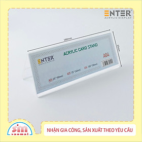 Kệ mica chức vụ 2 mặt enter a04 180x65mm nhỏ