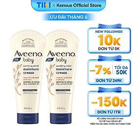 Bộ 2 Kem dưỡng ẩm cho da khô và nhạy cảm Aveeno soothing relief 227g