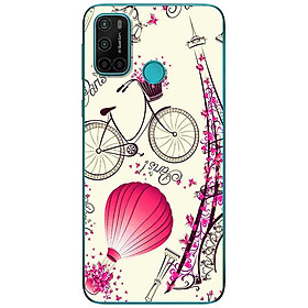 Ốp lưng dành cho Vsmart Joy 4 mẫu Tháp effiel xe đạp