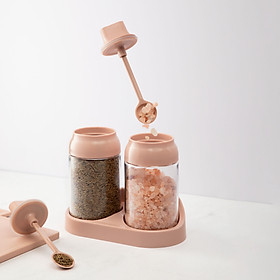 Mua Bộ 2 hộp gia vị Tritan Yoko - Chính hãng Inochi - tiêu chuẩn nhật bản