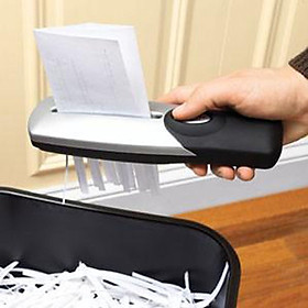 Mua MÁy hủy giấy cầm tay chạy pin nhỏ gọn Schindler Shredder