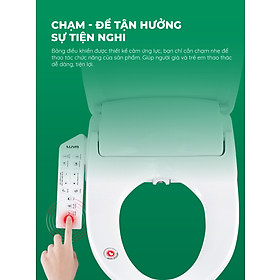 Mua Nắp Bồn Cầu Điện Tử LUVA Bidet LB625 Điều Khiển Cảm Ứng Tiếng Việt  Đổi Lỗi 100 Ngày  Sấy Khô  Chống Nước IPX5  Sấy Vành Ngồi  Chế Độ Tự Động Hoàn Toàn