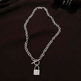 Dây chuyền unisex ổ khoá độc đáo titan thép không gỉ