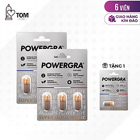 Bộ 2 vỉ 3 viên uống Powergra For Men (Super Gold Magic) hỗ trợ nam giới tặng kèm vỉ 1 viên