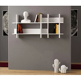 Mua Kệ Để Sách Treo Tường Màu Trắng  Đen Hiện Đại Juno Sofa CTKT417 KT 150x70x22cm