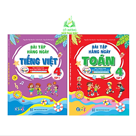 Sách - Combo Bài Tập Hằng Ngày Toán và Tiếng Việt 4 - Tập 1 - Cánh Diều (2 cuốn)