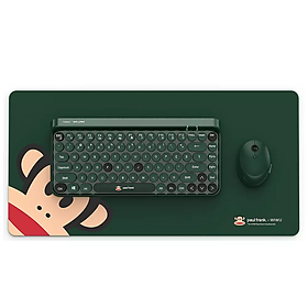 Bộ combo 3 in 1 Bàn phím bluetooth & chuột không dây & 01 miếng lót chuột hiệu Wiwu x Paul Frank Smart Keyboard cho Macbook Laptop iphone ipad thiết kế siêu đẹp siêu thời trang cá tính - hàng nhập khẩu