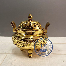 Mua Lư xông trầm hợp kim phúni màu đồng loại cao cấp HAN81299