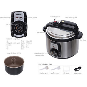 Mua  HÀNG CHÍNH HÃNG  Nồi áp suất cơ Philips HD2103 - 5L - 900W | Hàng Chính Hãng