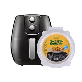 Mua  Combo  Bộ Sản Phẩm Nồi Chiên Không Dầu AFT-2901 No Brand 5 Lít + Giấy Dùng Trong Nồi Chiên 24cm/ 60 tờ
