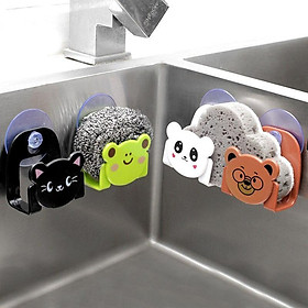 Kitchen Sponges Holder Suction Cup Sink Sponges Drain Drying Rack Storage Holder Bathroom Sundries Shelf Wall-mounted