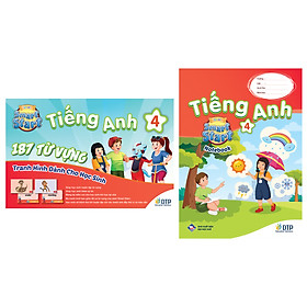 Combo Tiếng anh 4 I-learn smart start Student's cards + Notebook