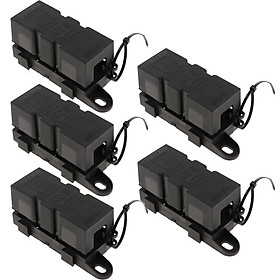 5 Pieces MEGA Fuse Block/Holder with Cover Universal for RV/Van/Truck