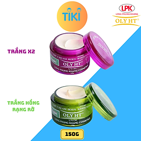 Hình ảnh Kem Body Dưỡng Trắng Da Toàn Thân Chống Nắng VIP Nhau Thai Cừu OLY HT Chính Hãng 150G