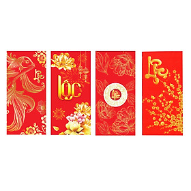 Xấp 50 bao lì xì 10 mẫu ngẫu nhiên trong hình