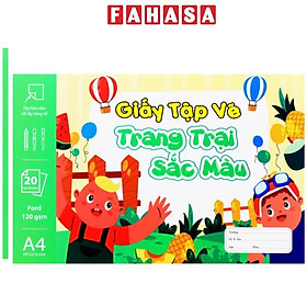 Tập Vẽ A4 - 40 Trang 120gsm - The Sun - Trang Trại Sắc Màu