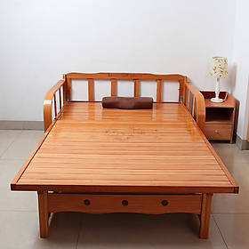 Mua Giường tre gấp thành ghế sofa tặng nệm gối 120x190cm